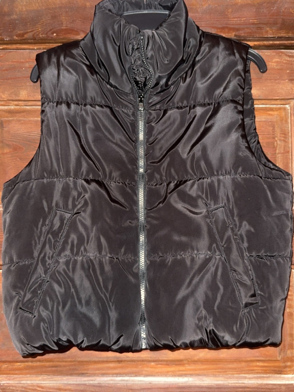 Women's Black Puffer Vest - Lightweight Quilted Vest